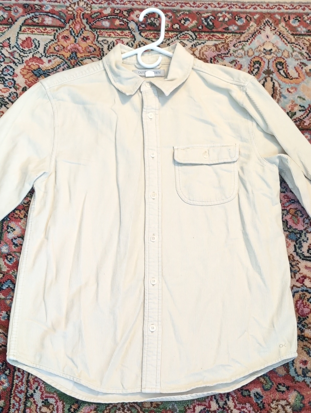Outerknown Cream Seventy-Seven Corduroy Shirt